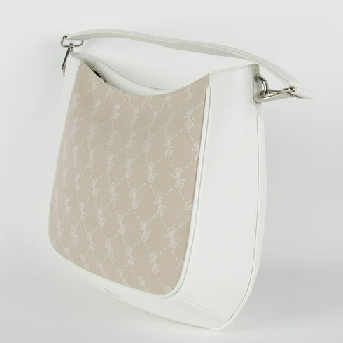 Blumarine White Cotton Handbag